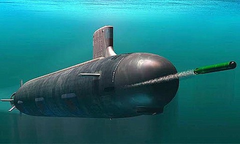 Беспилотник запущен с подводной лодки