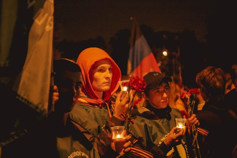 Донецк: Невинно убиенные. В Москве прошла акция скорби