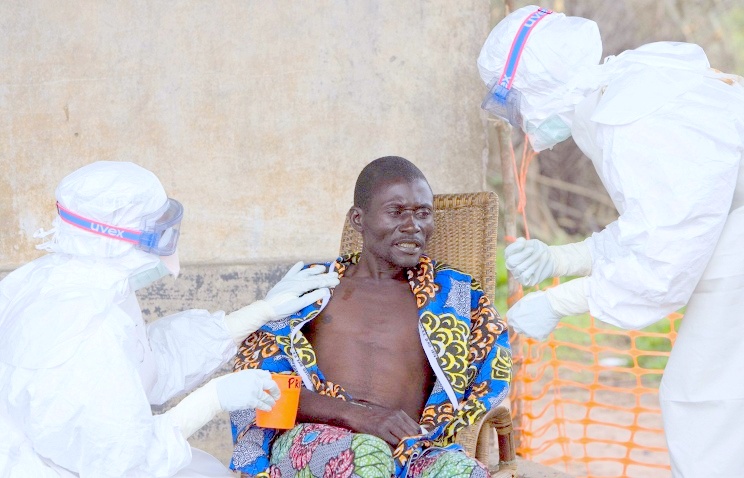 Заболевший лихорадкой Эбола. Фото itar-tass.com