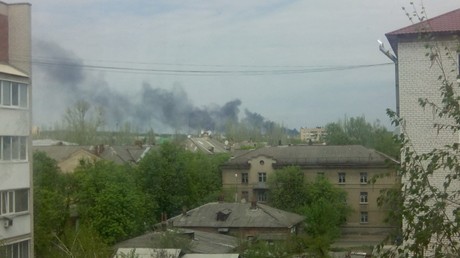 В районе Комбикормового завода идет бой, национальная гвардия Украины прорывается в город © www.teh-nomad.livejournal.com