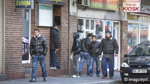 Мигранты на улицах Дортмунда